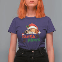 Funny Christmas Santa Paws Dogs And Cats T Shirt For Women - Wonder Print Shop