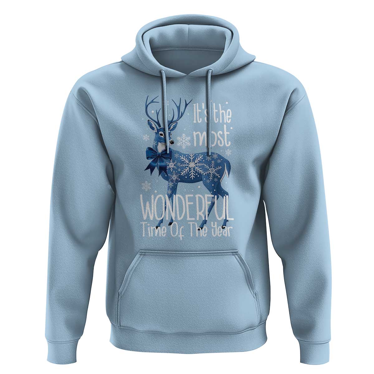 Chrismtas Reindeer Coquette Hoodie It's The Most Wonderful Time Of The Year