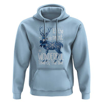 Chrismtas Reindeer Coquette Hoodie It's The Most Wonderful Time Of The Year
