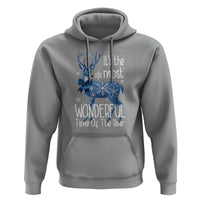 Chrismtas Reindeer Coquette Hoodie It's The Most Wonderful Time Of The Year