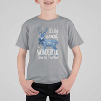 Chrismtas Reindeer Coquette T Shirt For Kid It's The Most Wonderful Time Of The Year - Wonder Print Shop