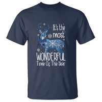 Chrismtas Reindeer Coquette T Shirt It's The Most Wonderful Time Of The Year - Wonder Print Shop