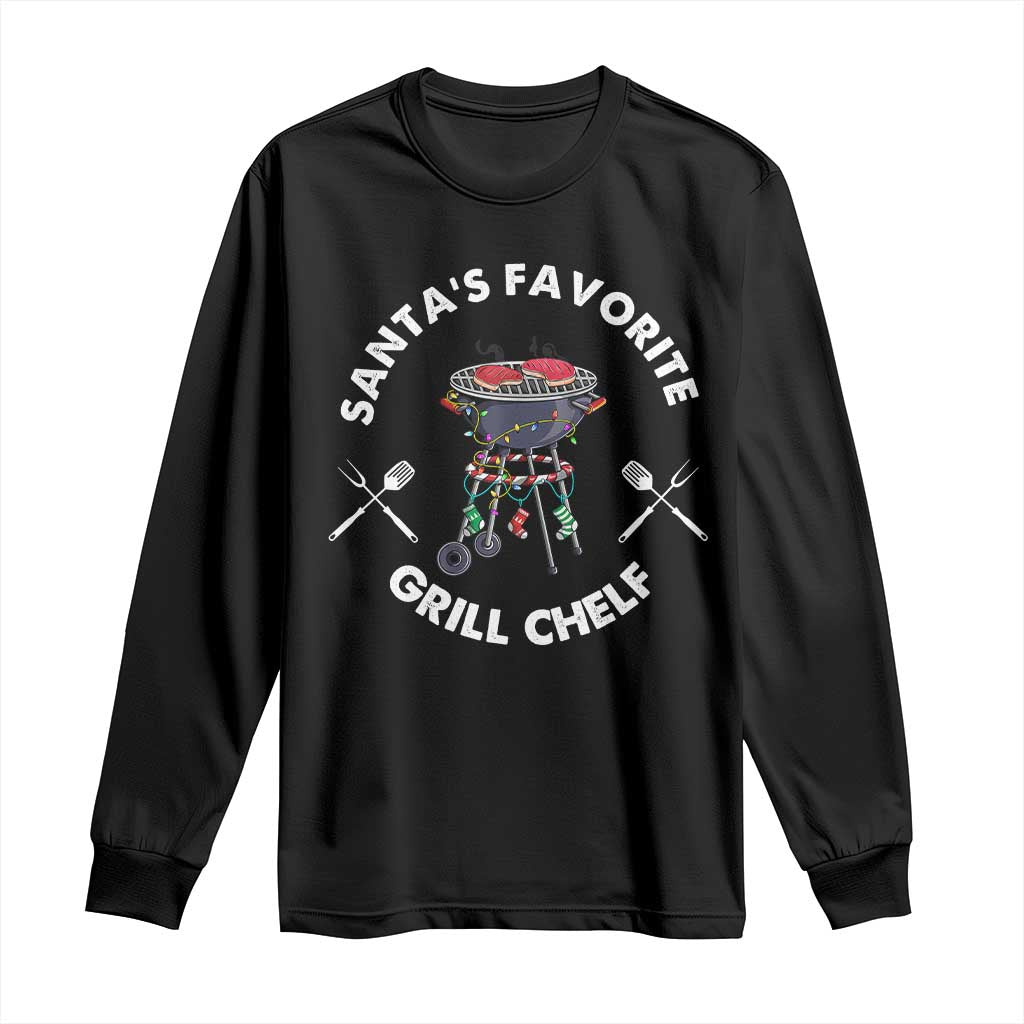 Funny Xmas Grilling Long Sleeve Shirt Christmas
