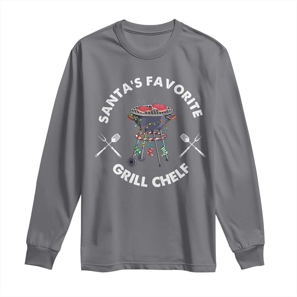 Funny Xmas Grilling Long Sleeve Shirt Christmas