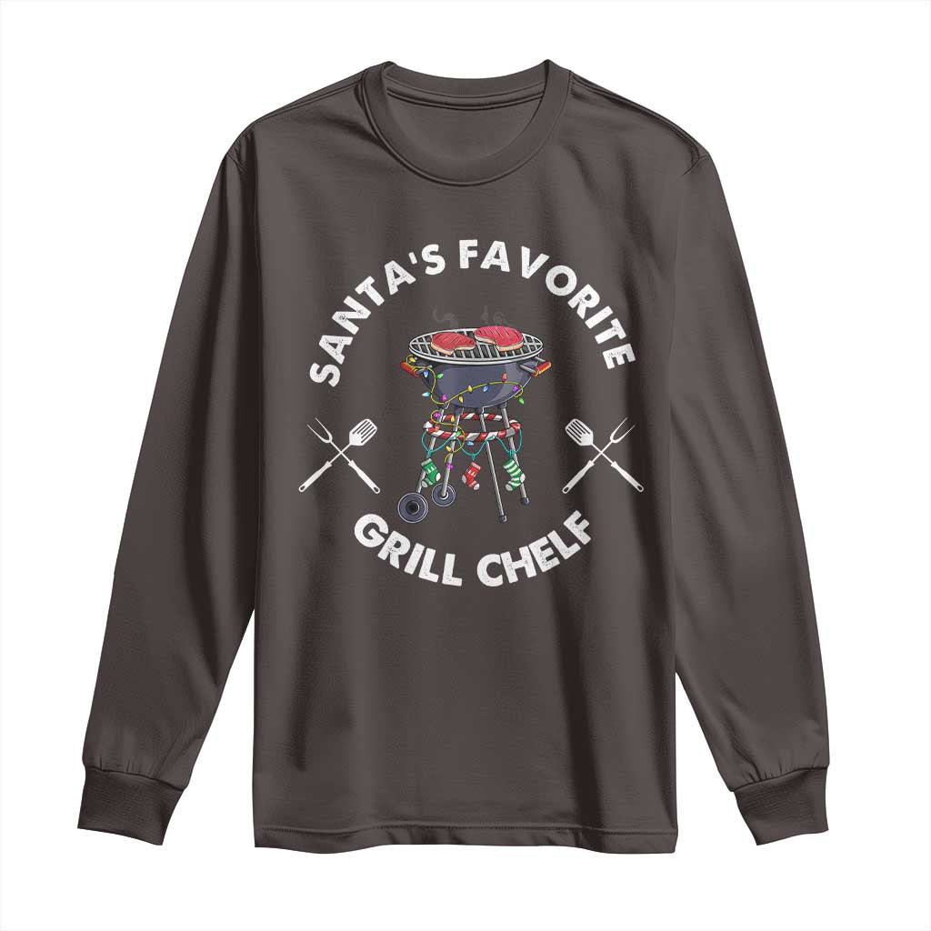 Funny Xmas Grilling Long Sleeve Shirt Christmas