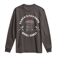 Funny Xmas Grilling Long Sleeve Shirt Christmas