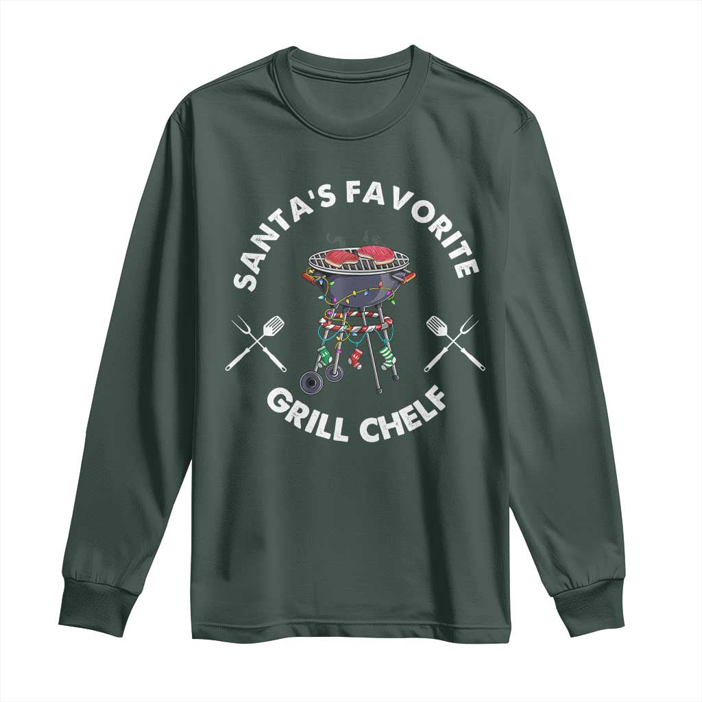 Funny Xmas Grilling Long Sleeve Shirt Christmas