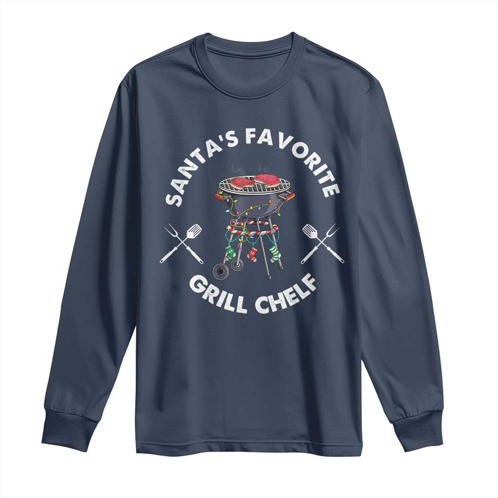 Funny Xmas Grilling Long Sleeve Shirt Christmas