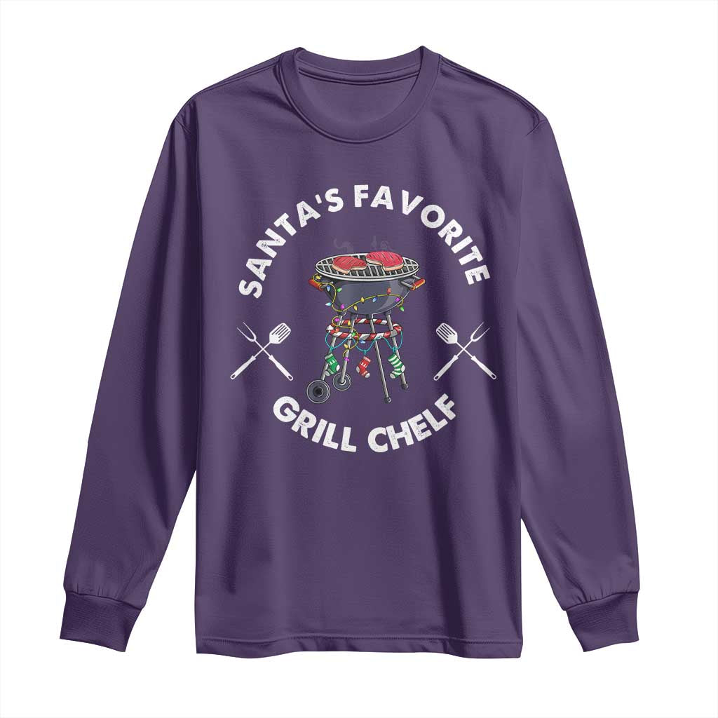 Funny Xmas Grilling Long Sleeve Shirt Christmas