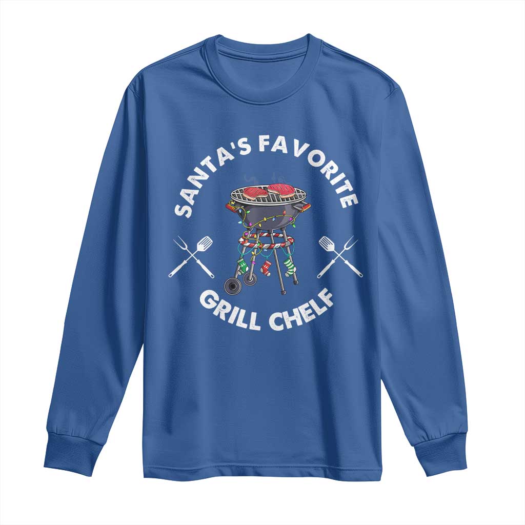 Funny Xmas Grilling Long Sleeve Shirt Christmas