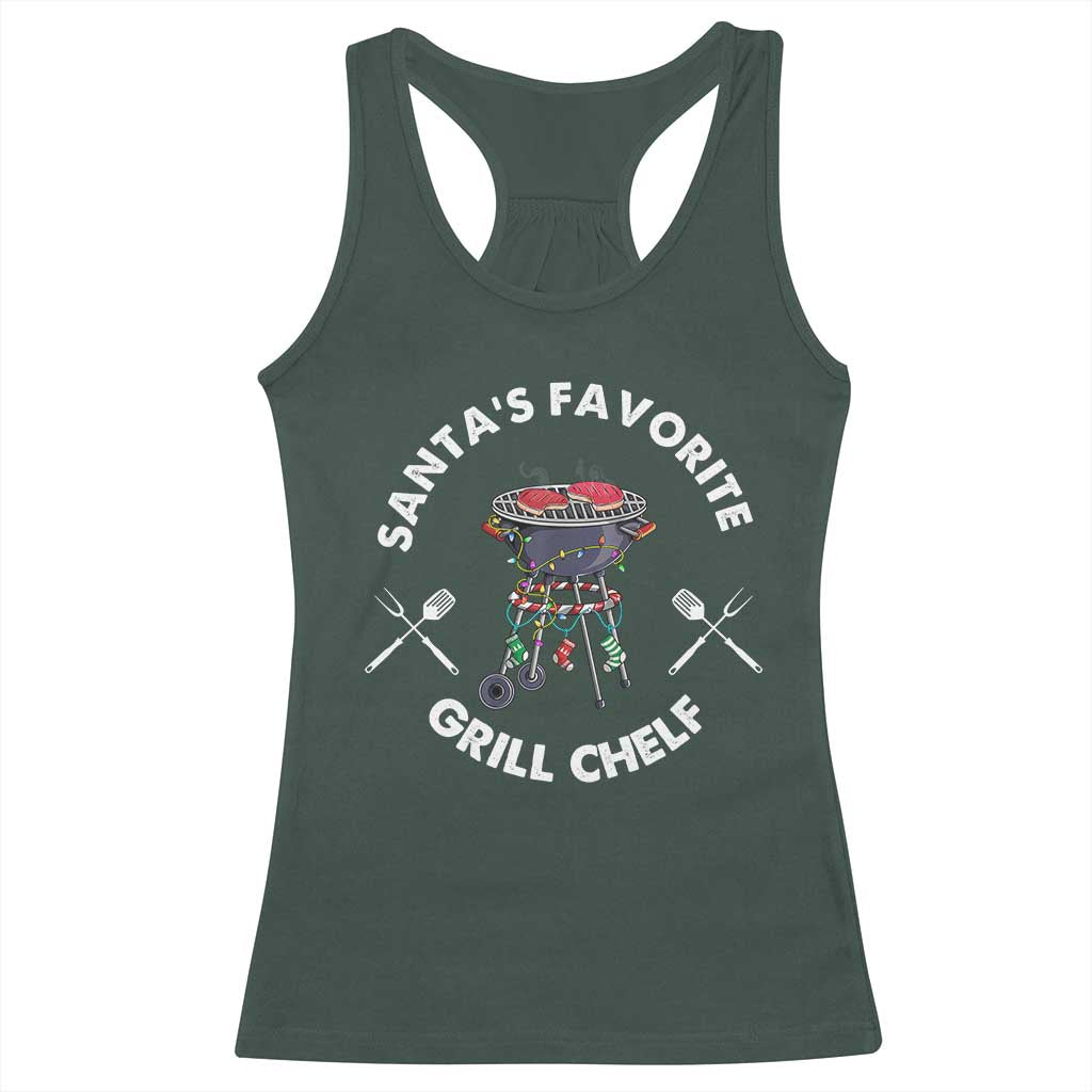 Funny Xmas Grilling Racerback Tank Top Christmas