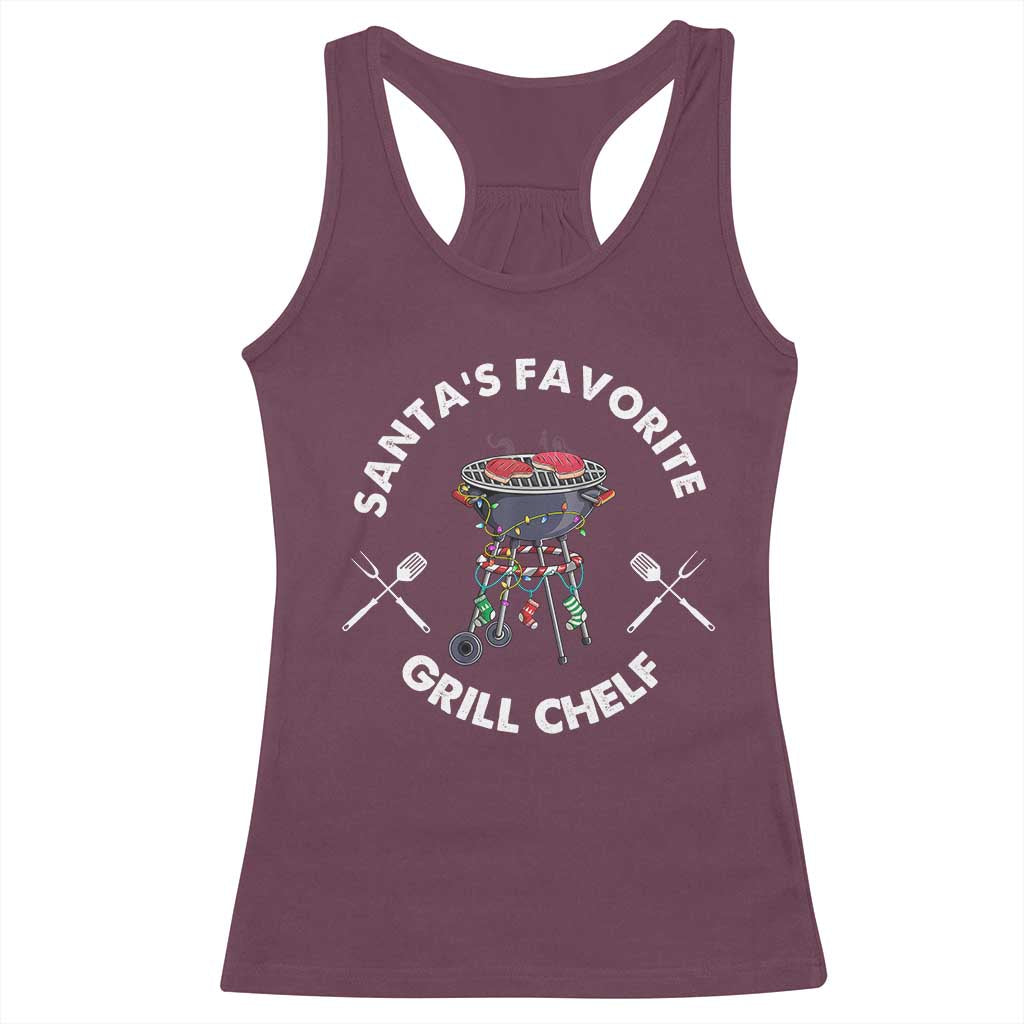 Funny Xmas Grilling Racerback Tank Top Christmas