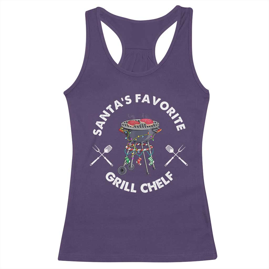 Funny Xmas Grilling Racerback Tank Top Christmas