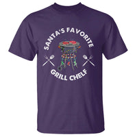 Funny Xmas Grilling T Shirt Santa's Favorite Grill Chelf BBQ - Wonder Print Shop
