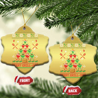 Funny Xmas Grilling Christmas Ornament Merry Grill Mas Santa Grilling BBQ Smoking Meat - Wonder Print Shop