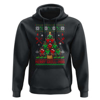 Funny Xmas Grilling Hoodie Merry Grill Mas Santa Grilling BBQ Smoking Meat