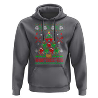 Funny Xmas Grilling Hoodie Merry Grill Mas Santa Grilling BBQ Smoking Meat