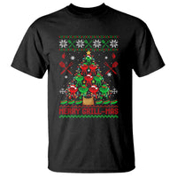 Funny Xmas Grilling T Shirt Merry Grill Mas Santa Grilling BBQ Smoking Meat - Wonder Print Shop