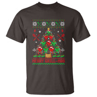 Funny Xmas Grilling T Shirt Merry Grill Mas Santa Grilling BBQ Smoking Meat - Wonder Print Shop