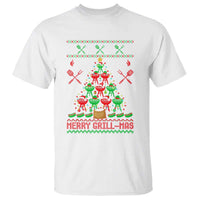 Funny Xmas Grilling T Shirt Merry Grill Mas Santa Grilling BBQ Smoking Meat - Wonder Print Shop