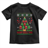 Funny Xmas Grilling Toddler T Shirt Merry Grill Mas Santa Grilling BBQ Smoking Meat