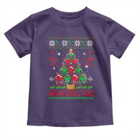Funny Xmas Grilling Toddler T Shirt Merry Grill Mas Santa Grilling BBQ Smoking Meat