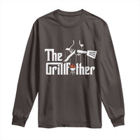 Funny Grill Dad Long Sleeve Shirt The Grillfather BBQ Party Grilling