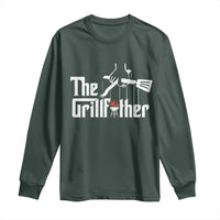 Funny Grill Dad Long Sleeve Shirt The Grillfather BBQ Party Grilling