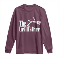 Funny Grill Dad Long Sleeve Shirt The Grillfather BBQ Party Grilling