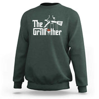 Funny Grill Dad Sweatshirt The Grillfather BBQ Party Grilling