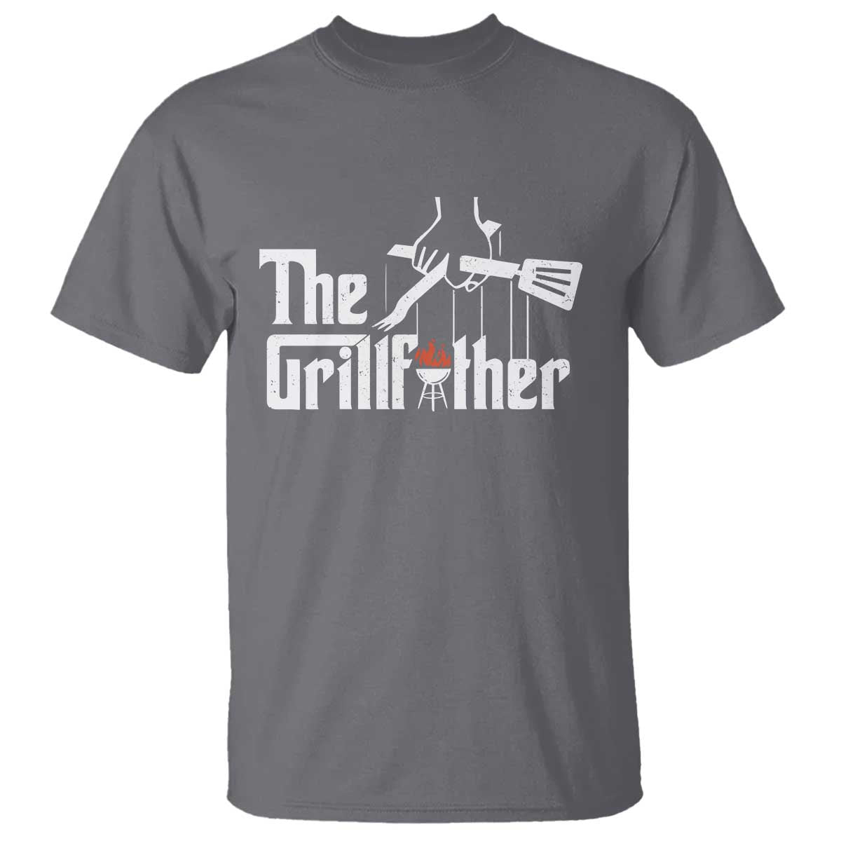 Funny Grill Dad T Shirt The Grillfather BBQ Party Grilling - Wonder Print Shop