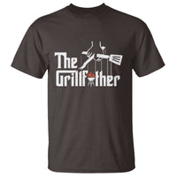 Funny Grill Dad T Shirt The Grillfather BBQ Party Grilling - Wonder Print Shop