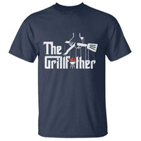 Funny Grill Dad T Shirt The Grillfather BBQ Party Grilling - Wonder Print Shop