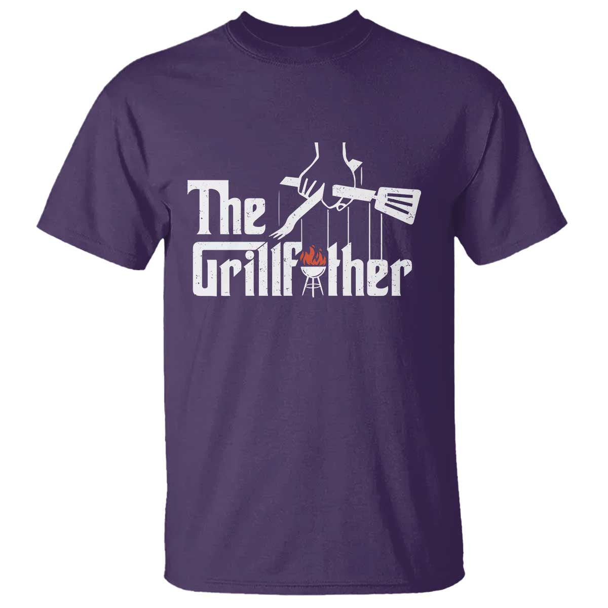 Funny Grill Dad T Shirt The Grillfather BBQ Party Grilling - Wonder Print Shop