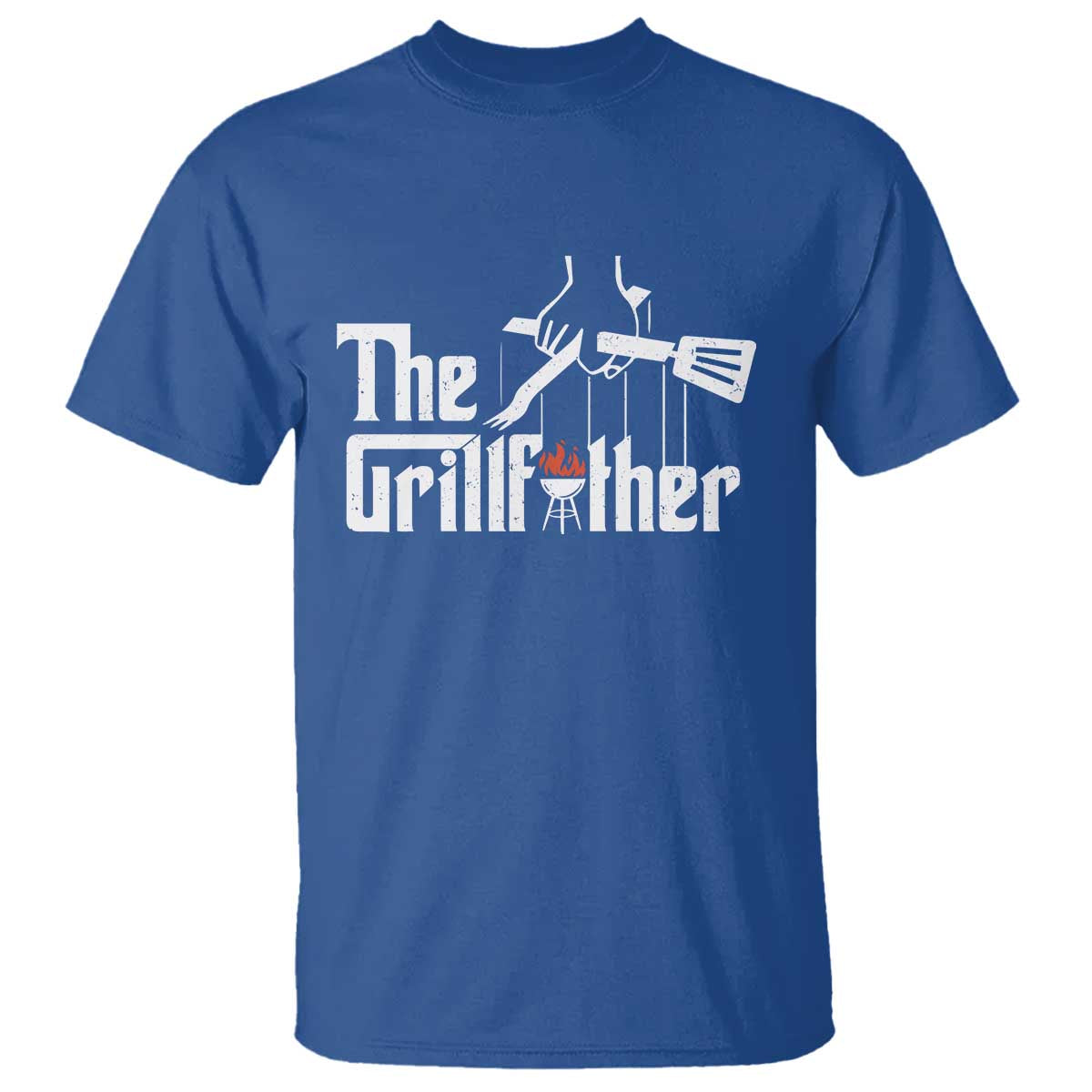 Funny Grill Dad T Shirt The Grillfather BBQ Party Grilling - Wonder Print Shop