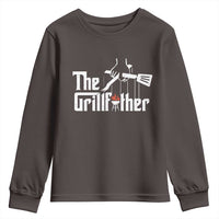 Funny Grill Dad Youth Sweatshirt The Grillfather BBQ Party Grilling
