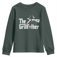 Funny Grill Dad Youth Sweatshirt The Grillfather BBQ Party Grilling