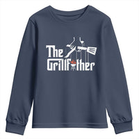 Funny Grill Dad Youth Sweatshirt The Grillfather BBQ Party Grilling