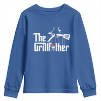 Funny Grill Dad Youth Sweatshirt The Grillfather BBQ Party Grilling