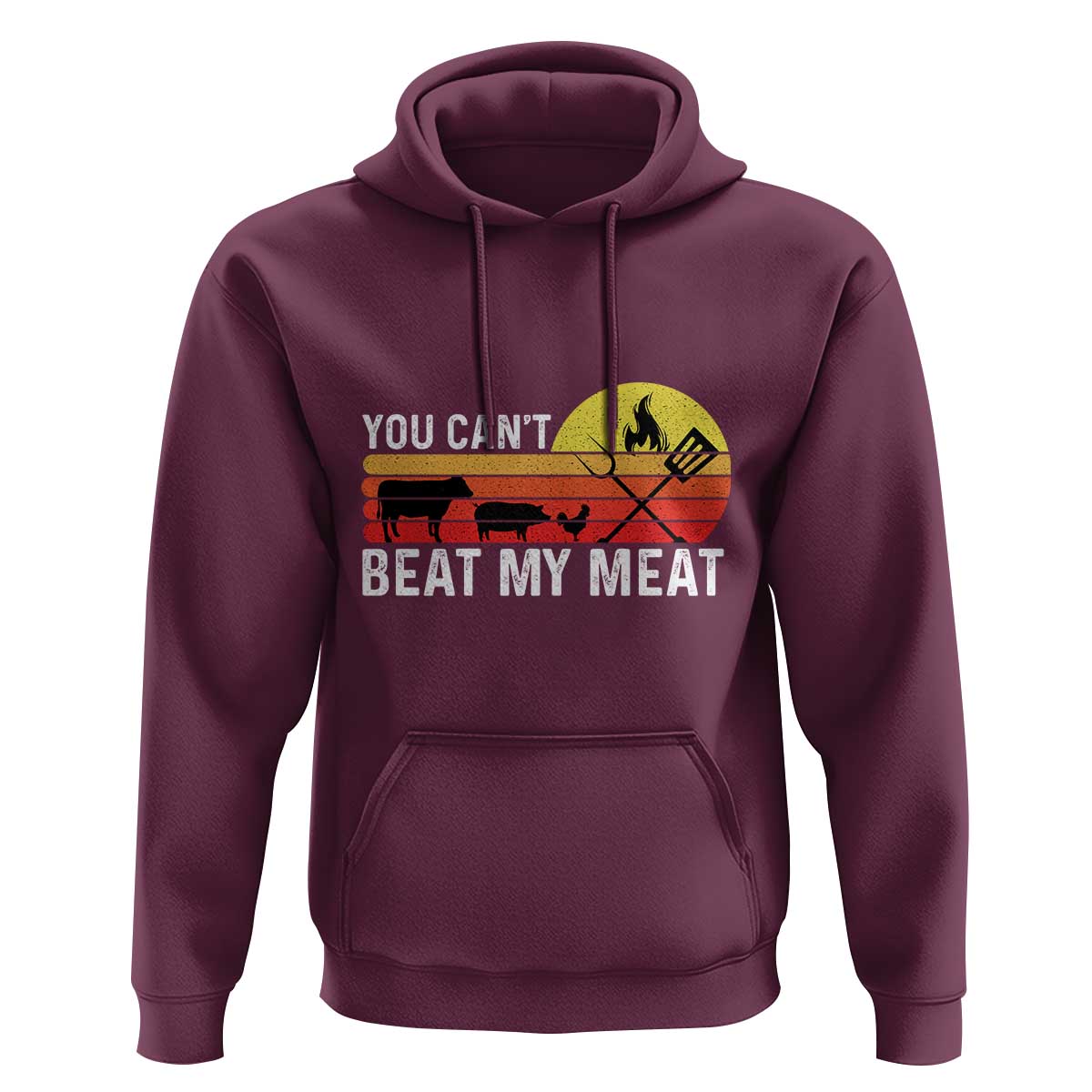 Funny BBQ Grilling Hoodie You Can't Beat My Meat