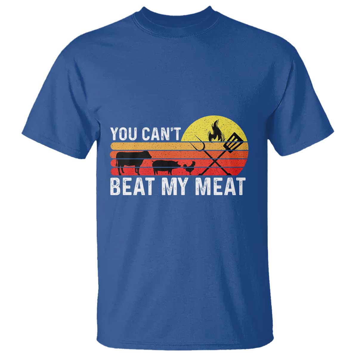 Funny BBQ Grilling T Shirt You Can't Beat My Meat - Wonder Print Shop