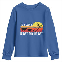 Funny BBQ Grilling Youth Sweatshirt You Can't Beat My Meat