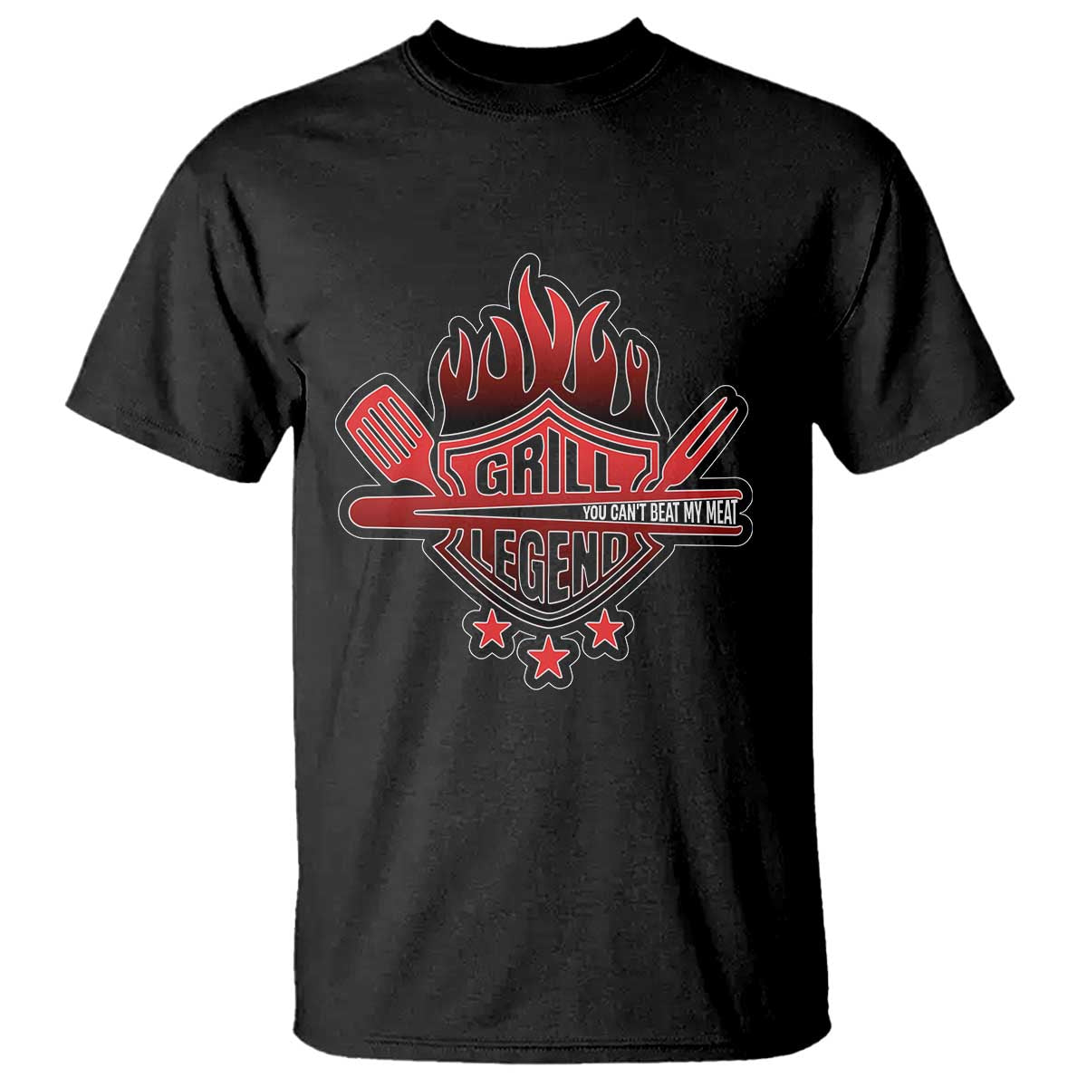 Funny BBQ Grilling T Shirt Grill Lelend You Can't Beat My Meat - Wonder Print Shop