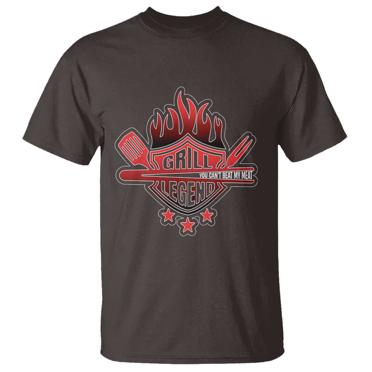 Funny BBQ Grilling T Shirt Grill Lelend You Can't Beat My Meat - Wonder Print Shop