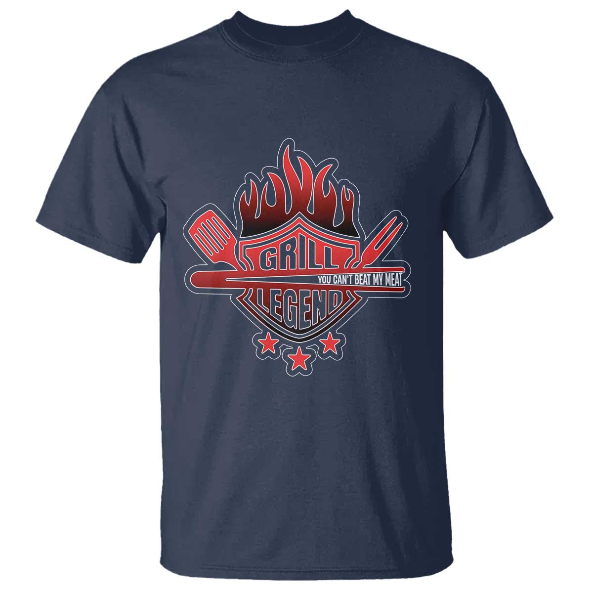 Funny BBQ Grilling T Shirt Grill Lelend You Can't Beat My Meat - Wonder Print Shop