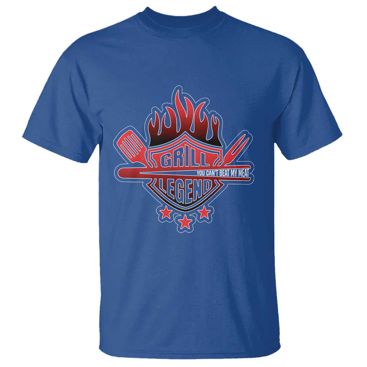 Funny BBQ Grilling T Shirt Grill Lelend You Can't Beat My Meat - Wonder Print Shop
