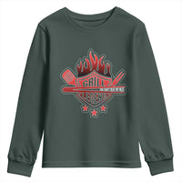 Funny BBQ Grilling Youth Sweatshirt Grill Lelend You Can't Beat My Meat