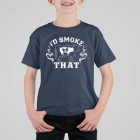 I'd Smoke That Grilling BBQ T Shirt For Kid