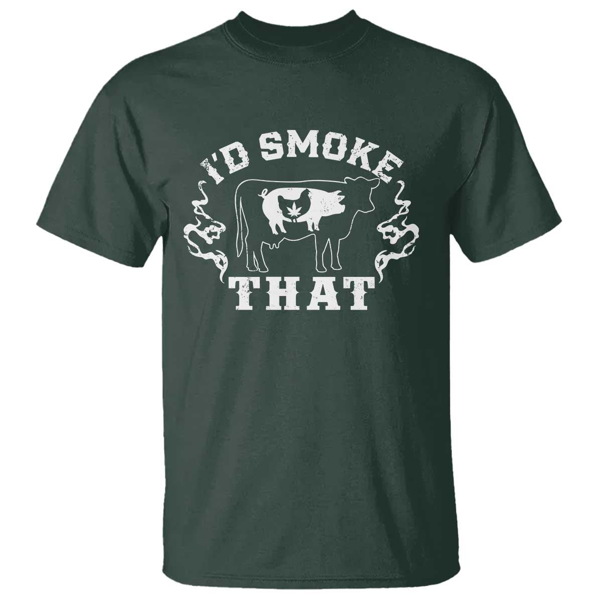 I'd Smoke That Grilling BBQ T Shirt - Wonder Print Shop