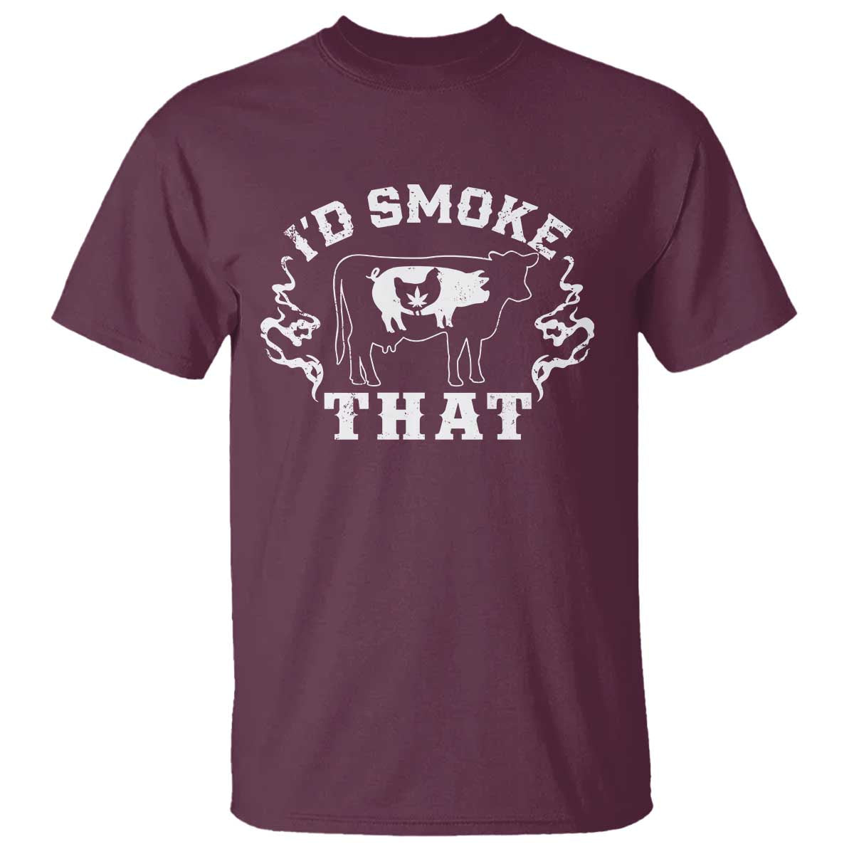 I'd Smoke That Grilling BBQ T Shirt - Wonder Print Shop